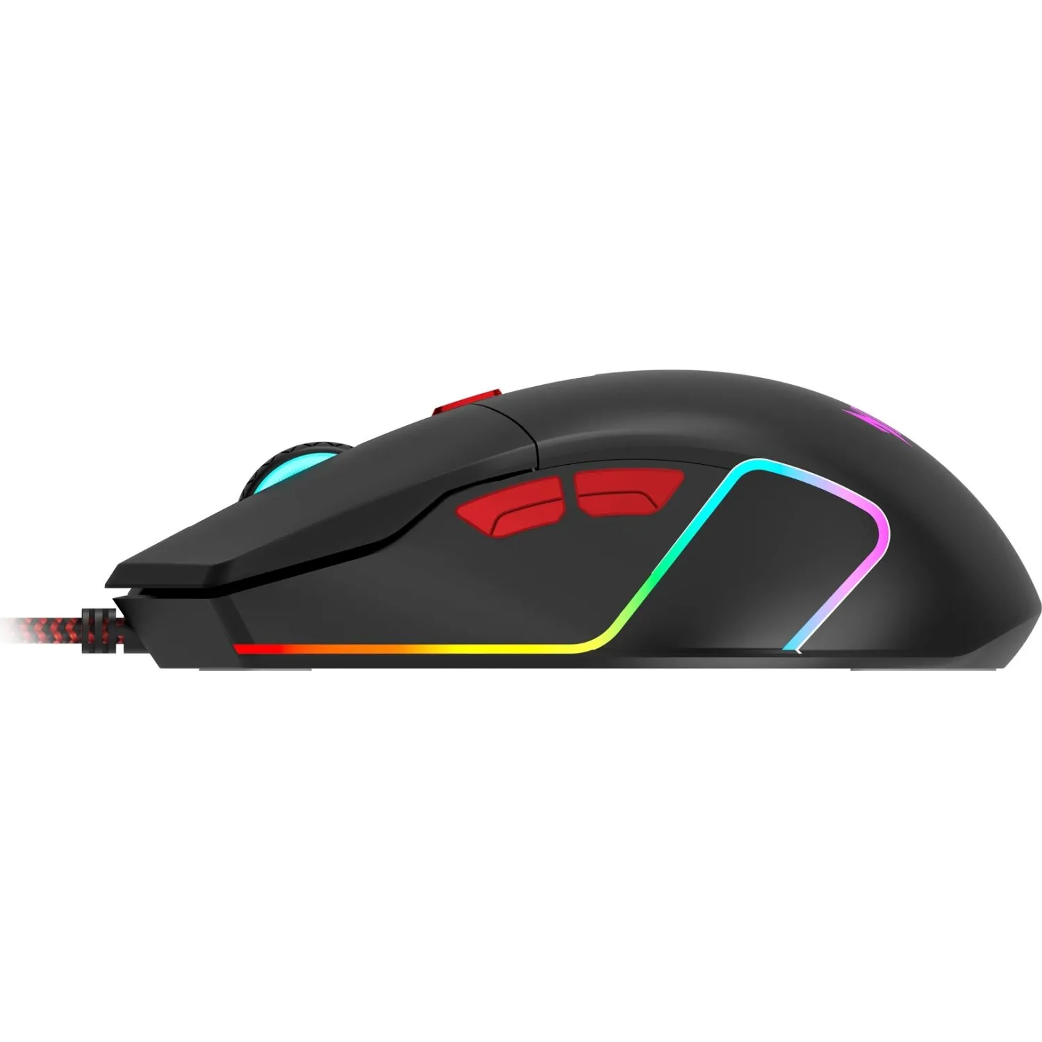 Мышь компьютерная Acer Nitro OMW301 черный оптическая 7200dpi/6but USB - фото 3