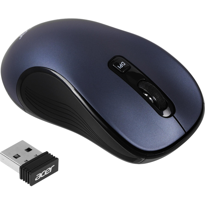 Мышь компьютерная Acer OMR306 черный/серый оптичес. 1600dpi/6but WLS USB - фото 1