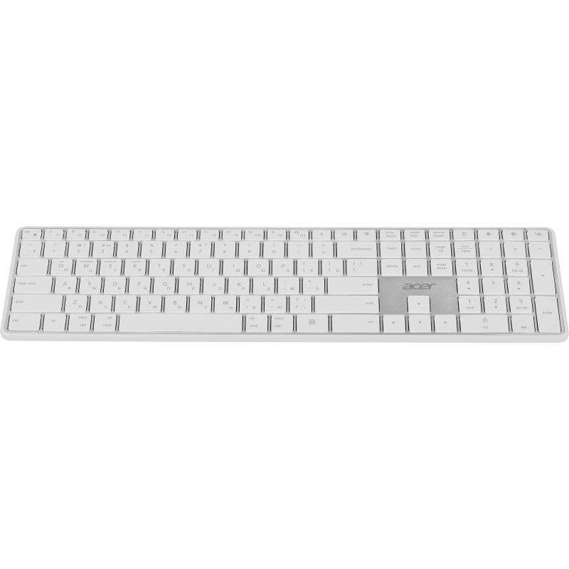 Клавиатура Acer OKR301 бел/серебр беспровод USB  BT/Radio (ZL.KBDEE.015) - фото 5