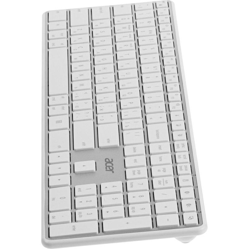 Клавиатура Acer OKR301 бел/серебр беспровод USB  BT/Radio (ZL.KBDEE.015) - фото 6