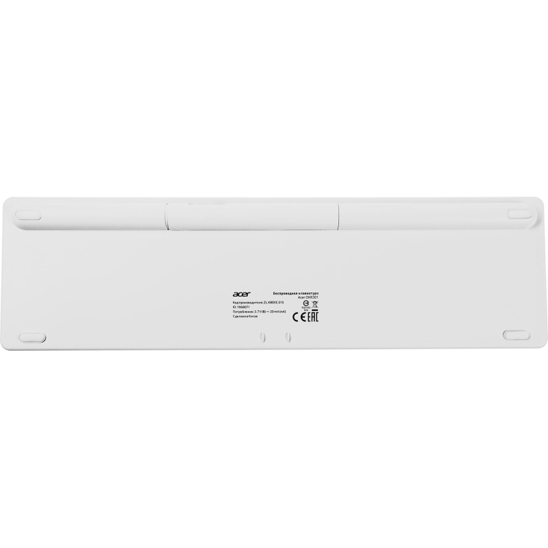 Клавиатура Acer OKR301 бел/серебр беспровод USB  BT/Radio (ZL.KBDEE.015) - фото 8