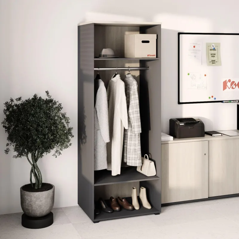 Корпус гардероба К-Loft 241H002 выс.2106 дуб скандин./графит - фото 2