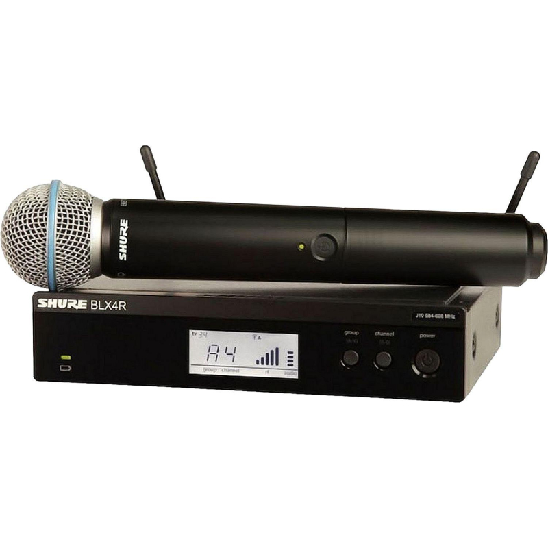 Радиосистема Shure BLX24RE/SM58-M17, 1-канальн (ручн мкф), рековая - фото 1