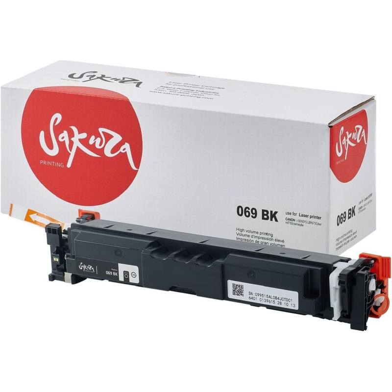 Картридж лазерный Sakura 069BK чер. для Canon LBP673Cdw/MF752Cdw/MF754Cdw - фото 2