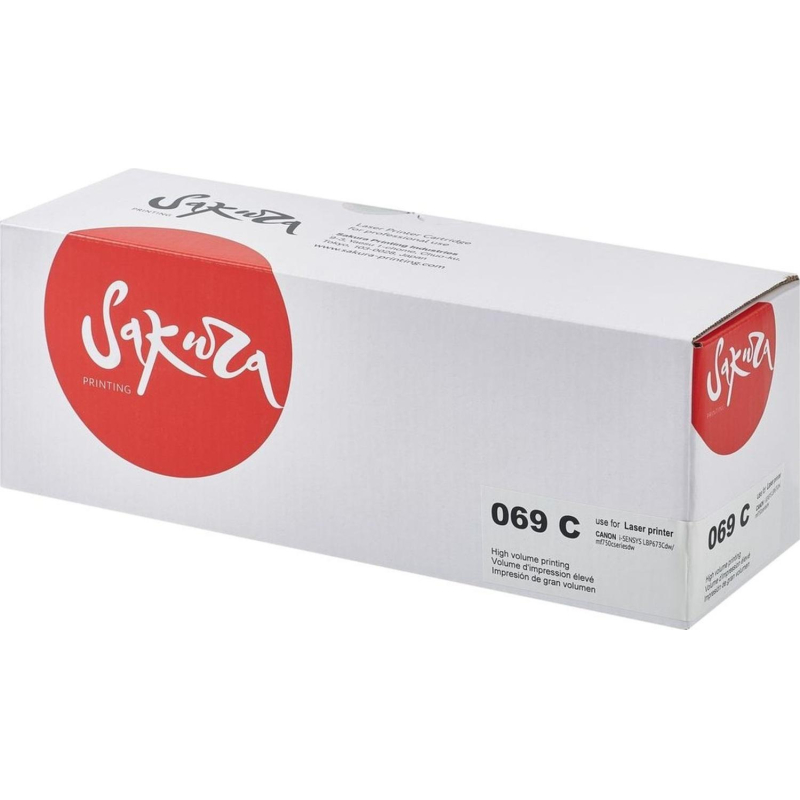 Картридж лазерный Sakura 069C гол. для Canon LBP673Cdw/MF752Cdw/MF754Cdw - фото 1