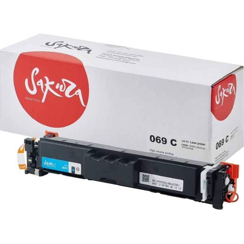 Картридж лазерный Sakura 069C гол. для Canon LBP673Cdw/MF752Cdw/MF754Cdw - фото 2