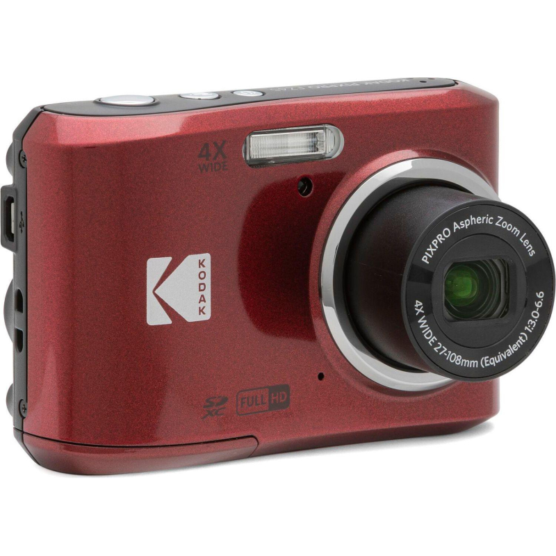 Фотоаппарат Kodak FZ45 Red, 4-х кратный опт зум, 16Мп, питание АА - фото 2