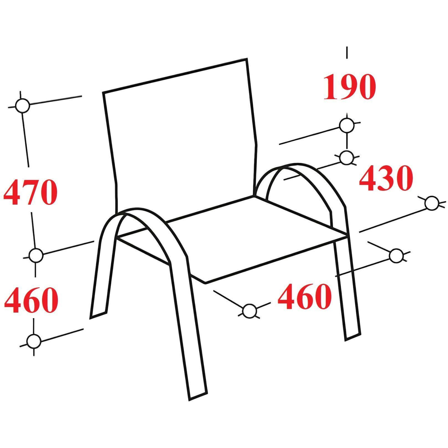 Конференц-кресло БМФ Easy Chair SAMBA(Самба) BOX GR Д8 Z11 чер со столиком - фото 5