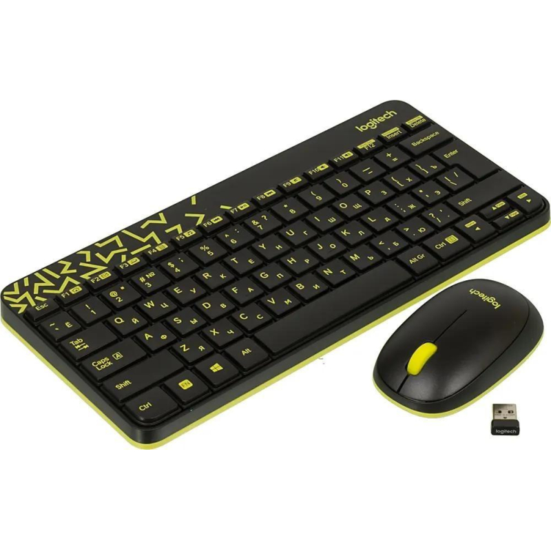 Набор клавиатура+мышь Logitech Wireless Desktop MK240,USB,Black(920-008213) - фото 7