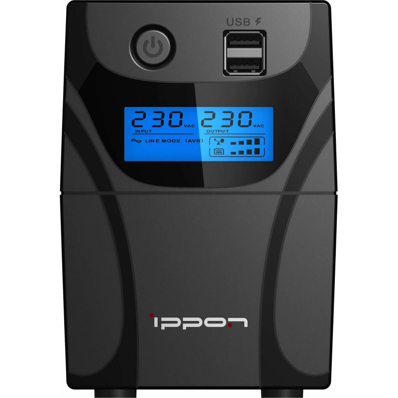 ИБП Ippon Back Power Pro II Euro 850 480Вт 850ВА черный (1005575) - фото 1