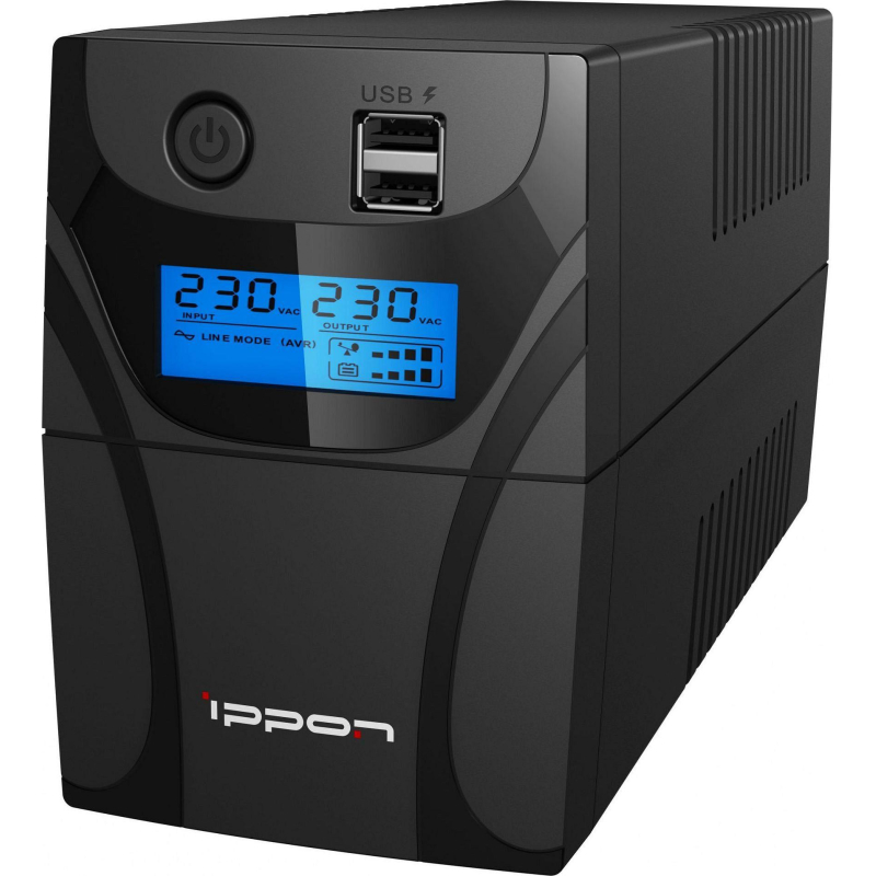 ИБП Ippon Back Power Pro II Euro 850 480Вт 850ВА черный (1005575) - фото 2