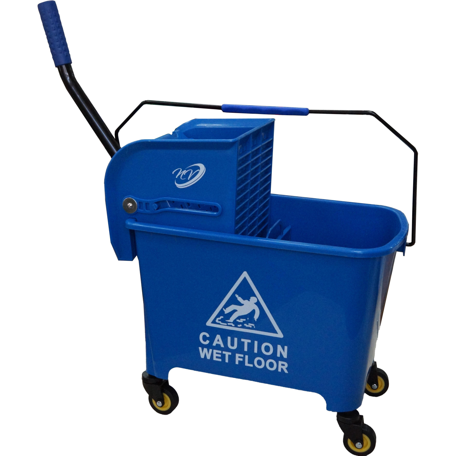 Ведро пластиковое с отжимом 20л синее NV-10250-B - фото 1