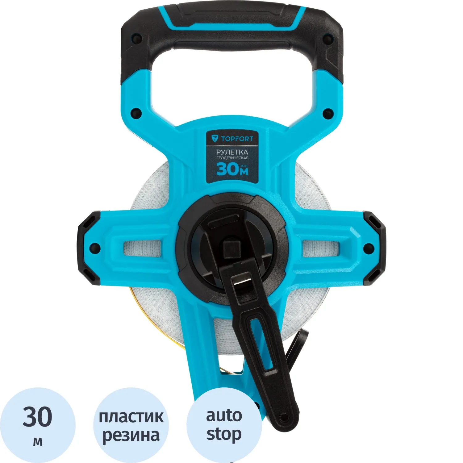 Рулетка геодезическая Topfort Geo 30 м х 15 мм (2019141) - фото 1