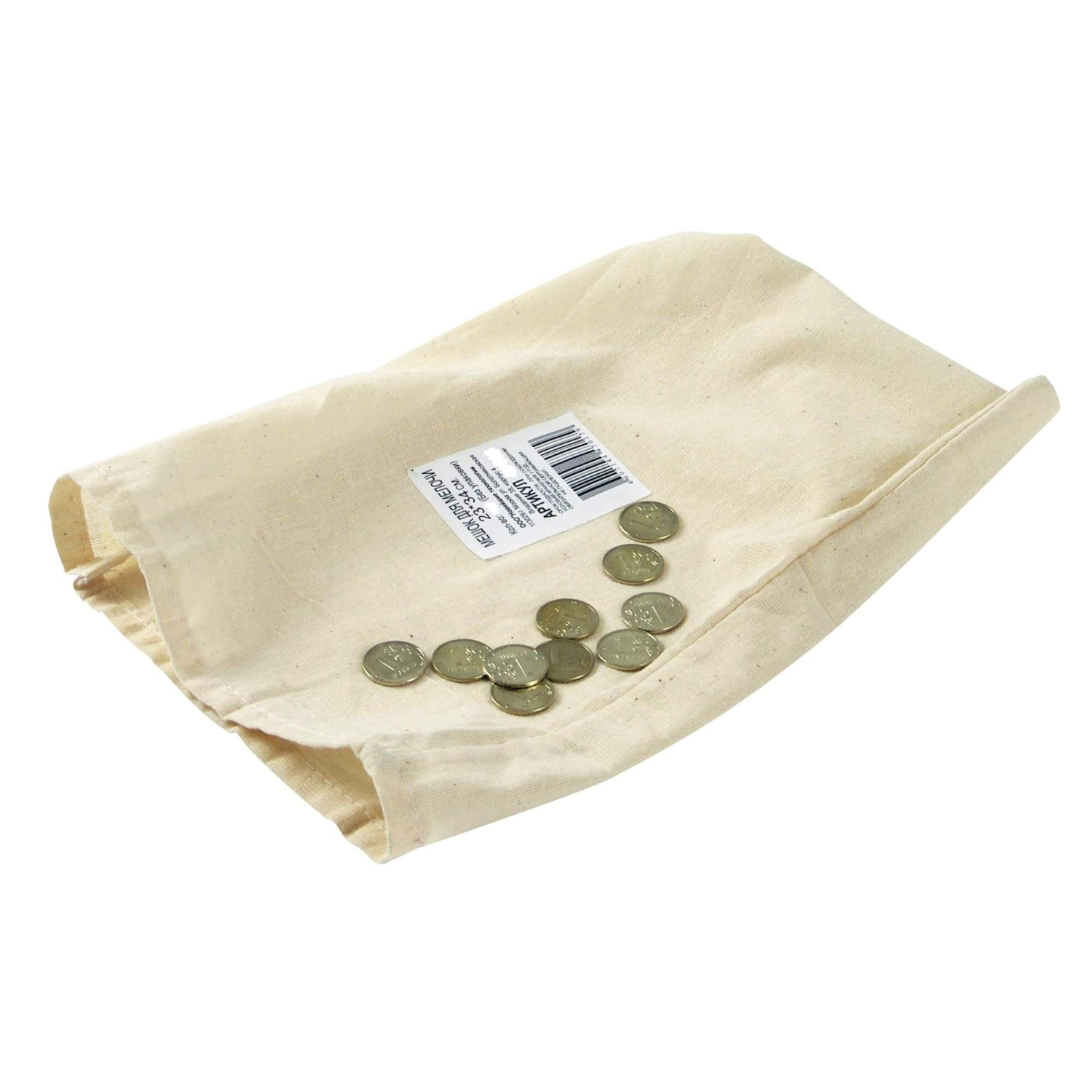 Мешок для мелочи размеры 23х34см (бязь), 20шт/уп - фото 2