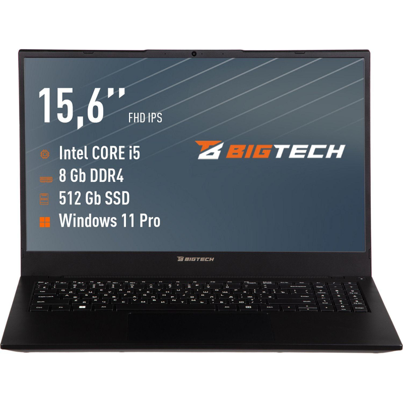 Ноутбук BigTech R157 (R157-I4A9W) i5-1235U/8Gb/512Gb SSD/15.6/W11P - фото 1