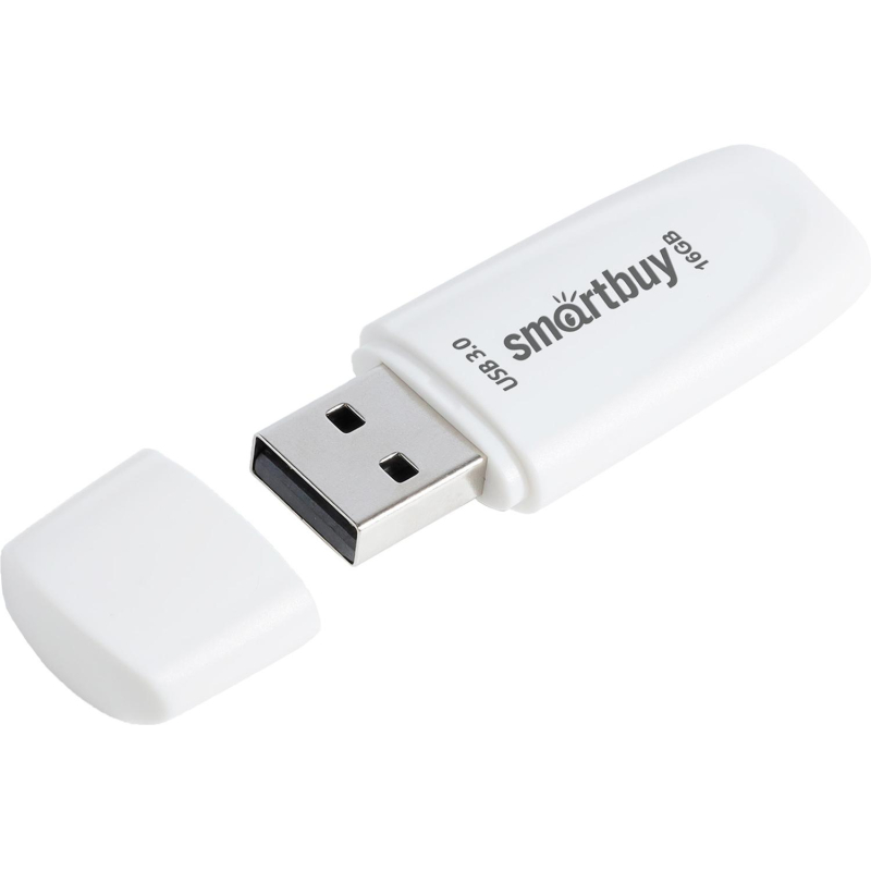 Флеш-память Smartbuy UFD 3.0/3.1 16GB Scout White (SB016GB3SCW) - фото 2