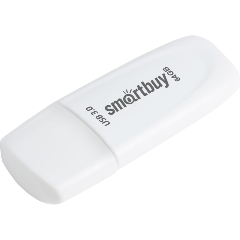 Флеш-память Smartbuy UFD 3.0/3.1 64GB Scout White (SB064GB3SCW) - фото 1