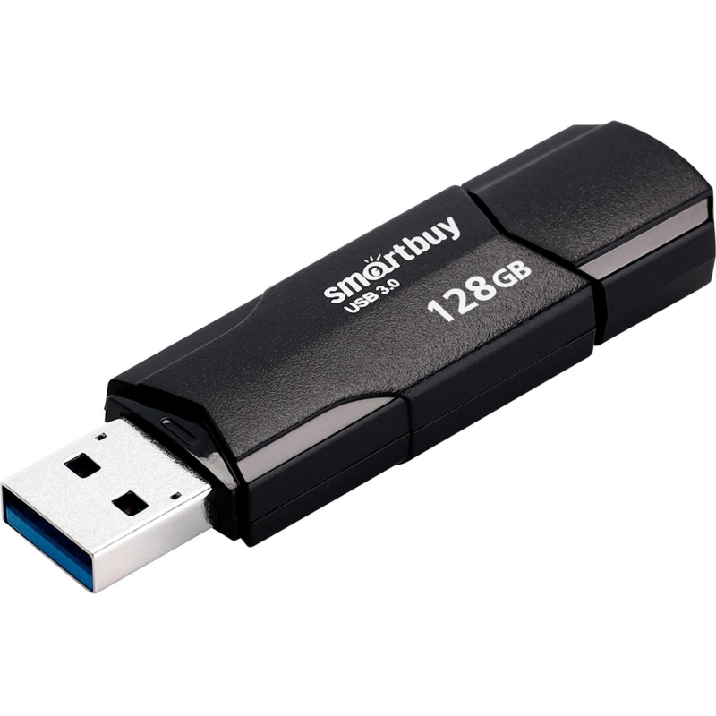 Флеш-память Smartbuy UFD 3.0/3.1 128GB CLUE Black (SB128GBCLU-K3) - фото 3