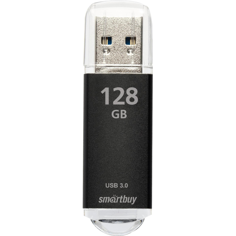 Флеш-память Smartbuy UFD 3.0/3.1 128GB V-Cut Black (SB128GBVC-K3) - фото 1