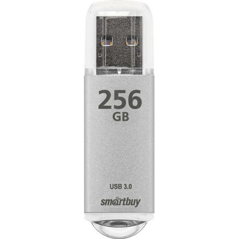 Флеш-память Smartbuy UFD 3.0/3.1 256 GB V-Cut Silver (SB256GBVC-S3) - фото 1