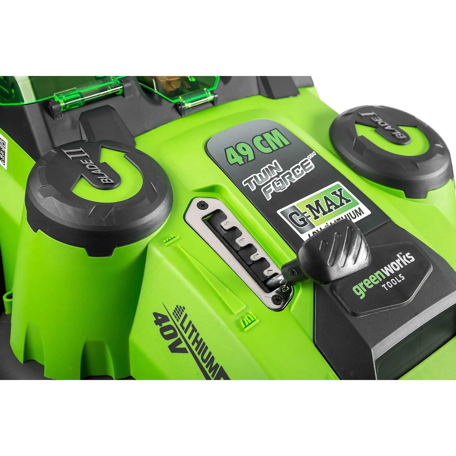 Газонокосилка аккумуляторная Greenworks TwinForce, 40V, 49 см 2500207VB - фото 8