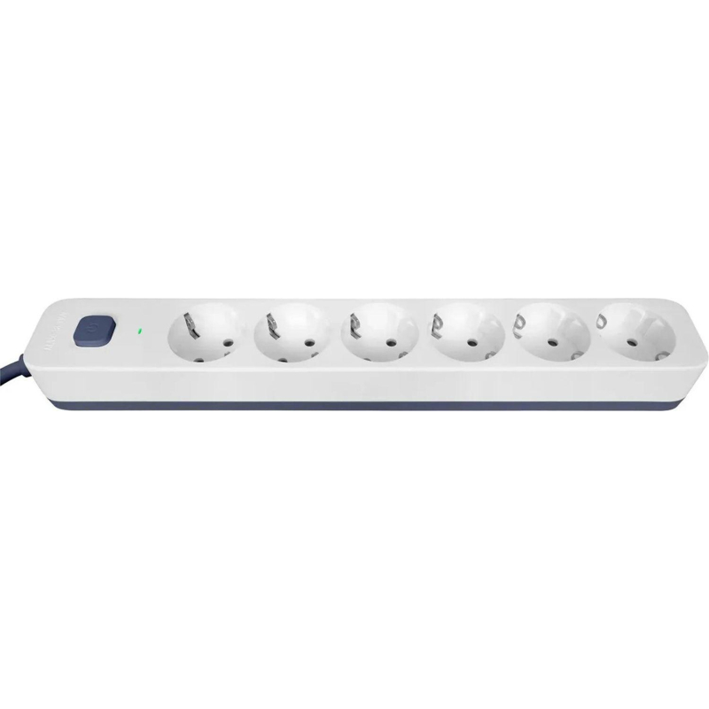 Сетевой фильтр Powercom SP-06W 5,0 м (6 розеток) белый/серый - фото 5