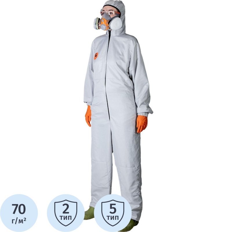 Комбинезон многоразовый защитный Jeta Safety JPC-175 Carbo-Master р.XХХL - фото 1