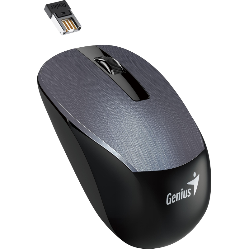 Мышь компьютерная Genius NX-7015, беспроводная серебряный - фото 2