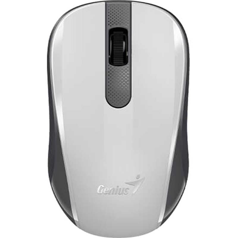Мышь компьютерная Genius NX-8008S, беспроводная бесшумная, белый и серый - фото 2