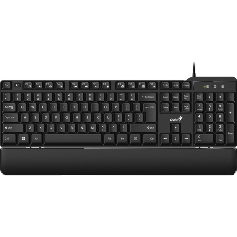 Клавиатура Genius KB-100XP, проводная мультимедийная, черный - фото 1