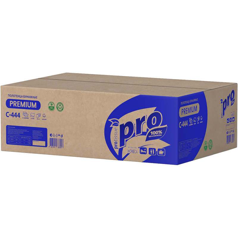 Полотенца бумажные Z слож PROtissue Instant 2сл 150л 28пач/уп С444 - фото 4