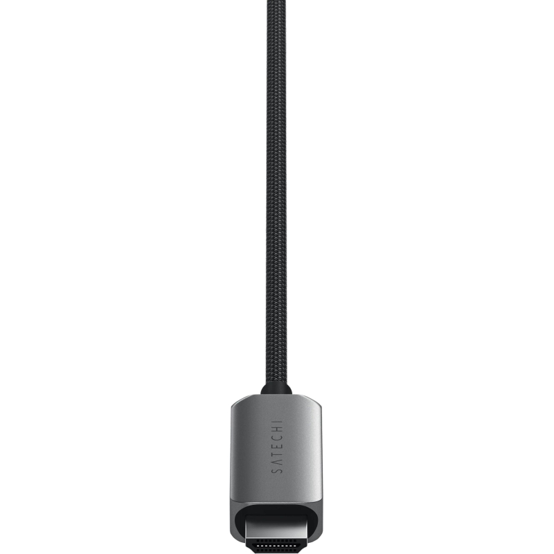 Кабель Satechi USB-C To HDMI 2.1 8K Cable. Цвет: серый космос - фото 5