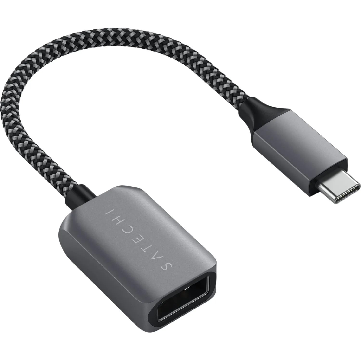 Кабель адаптер Satechi USB-C to USB 3.0. Цвет серый космос - фото 1