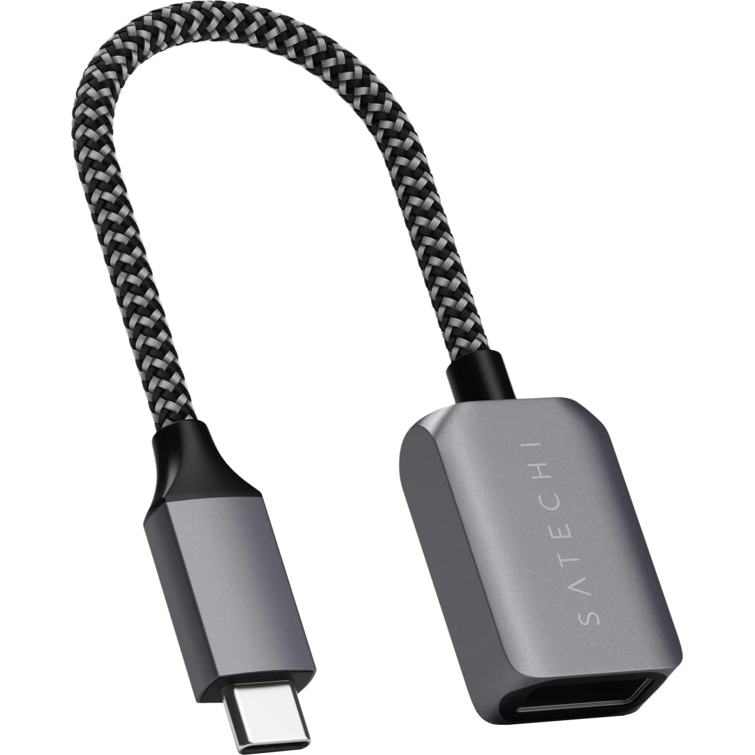 Кабель адаптер Satechi USB-C to USB 3.0. Цвет серый космос - фото 3