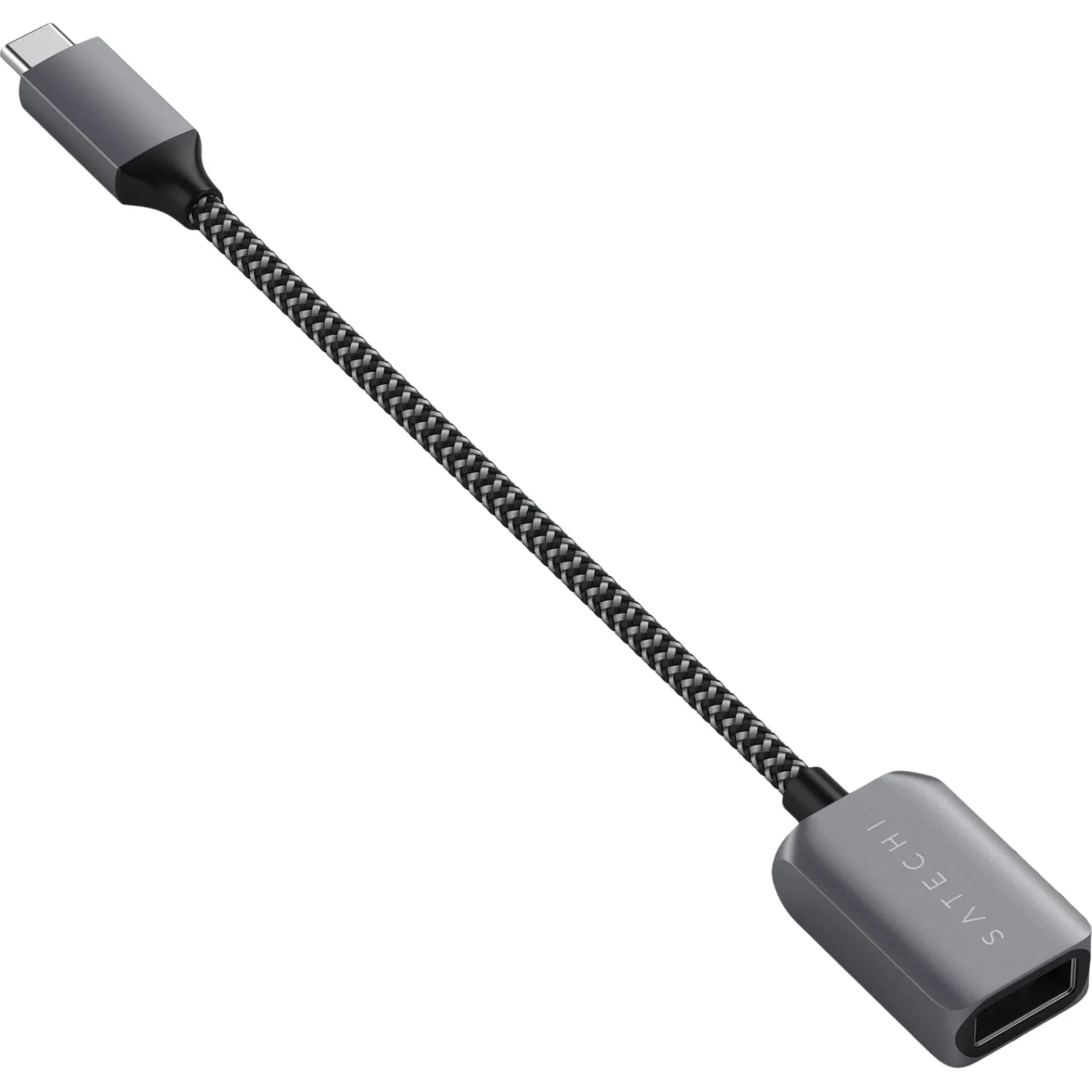 Кабель адаптер Satechi USB-C to USB 3.0. Цвет серый космос - фото 4