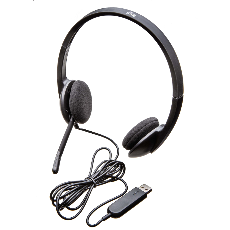 Гарнитура Logitech Headset H340 (981-000509), проводная - фото 3