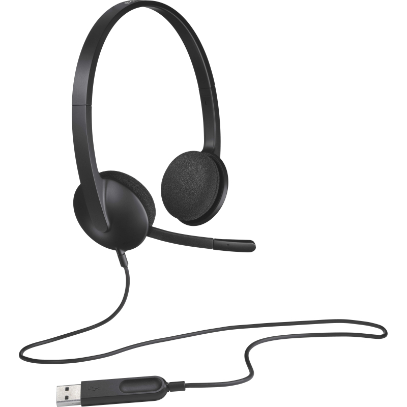 Гарнитура Logitech Headset H340 (981-000509), проводная - фото 4