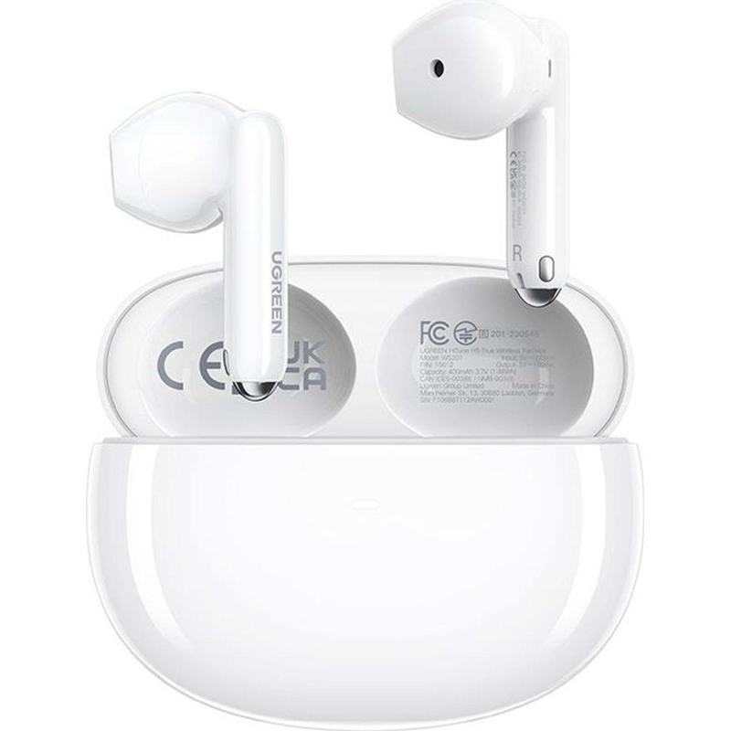 Наушники UGREEN WS201 (15612) HiTune H5 Earbuds, беспроводные, белый - фото 1