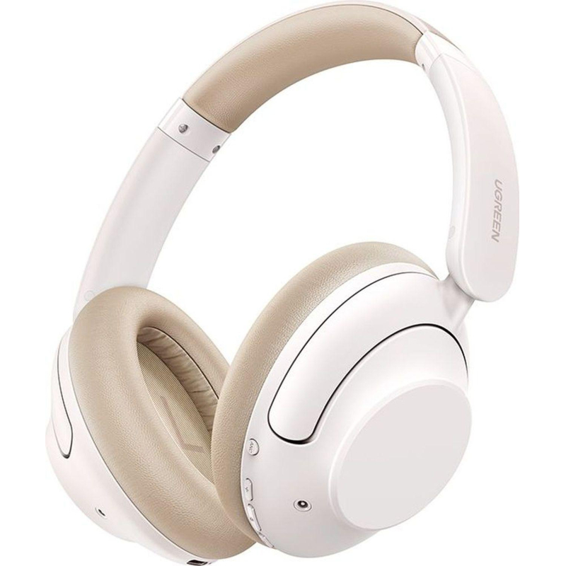Наушники UGREEN HP202 (15809) HiTune Max5 Hybrid ANC Headphones, белый - фото 1