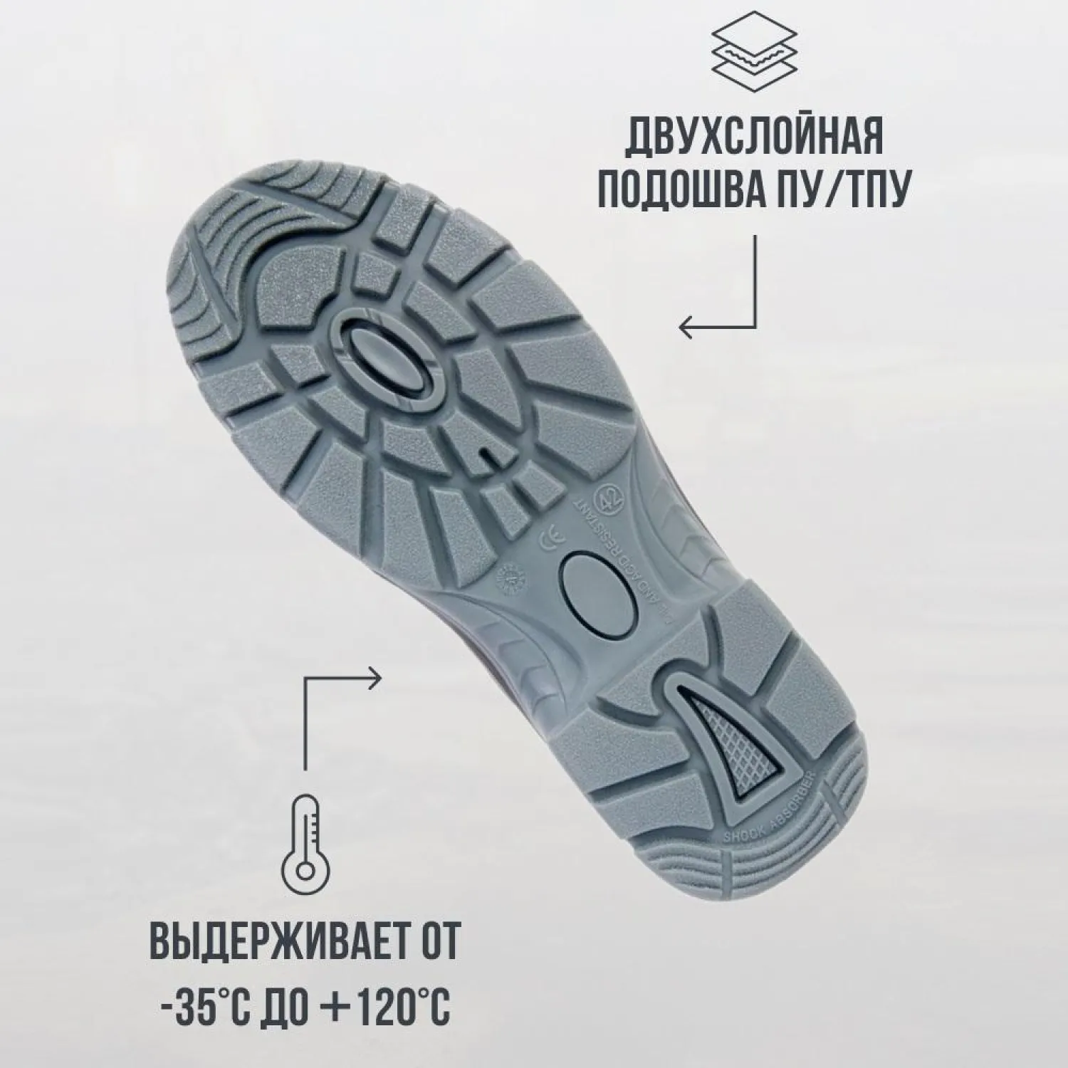 Ботинки PRO ПУ/ТПУ с МП и МС р.36 (М-8027) - фото 3