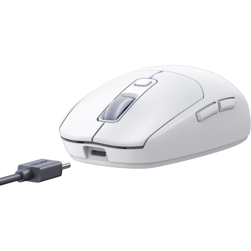 Мышь компьютерная UGREEN MU103 (15629), беспровод,игр,USB2.4 GHz&BT, белый - фото 3