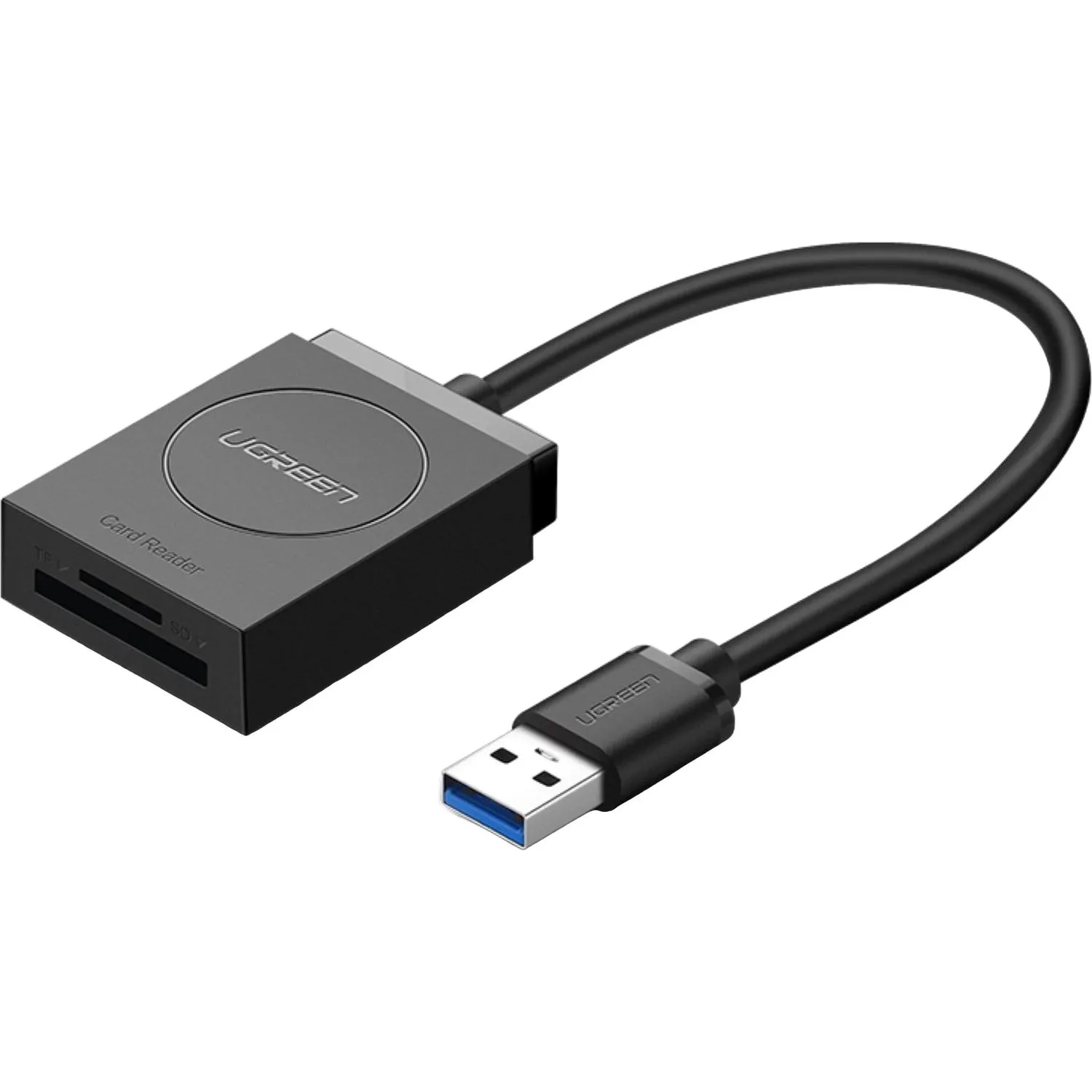Картридер UGREEN CR127 (20250) USB 3.0 Card Reader TF+SD. Цвет: черный - фото 1