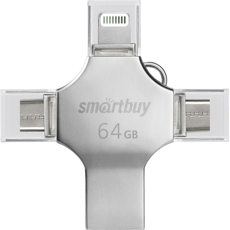 Флеш-память Smartbuy UFD 3.0 064GB MC15 Metal Quad (SB064GBMC15) - фото 1