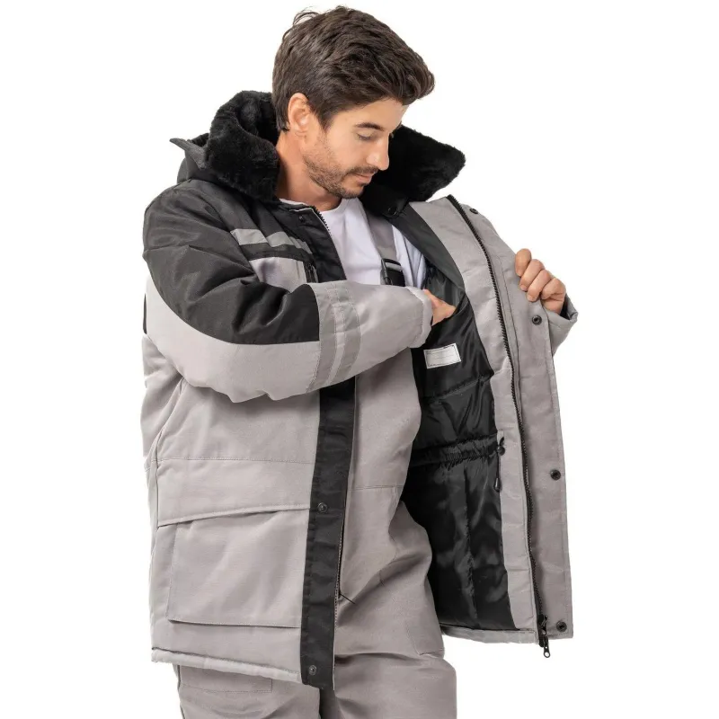 Костюм зимний муж з03-КПК сер/чер (р.52-54) 158-164 - фото 11