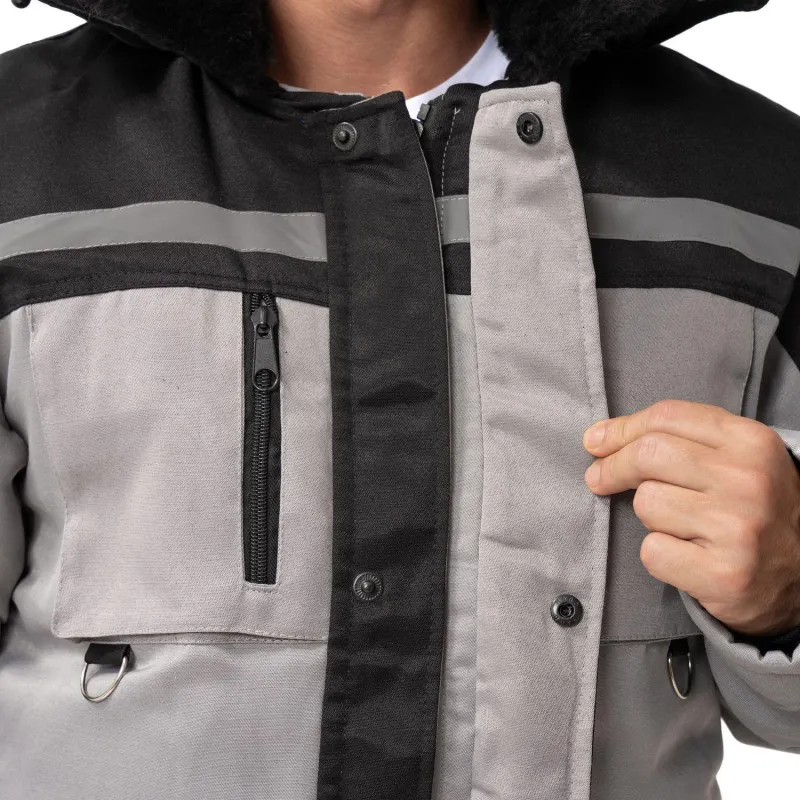 Костюм зимний муж з03-КПК сер/чер (р.52-54) 158-164 - фото 14