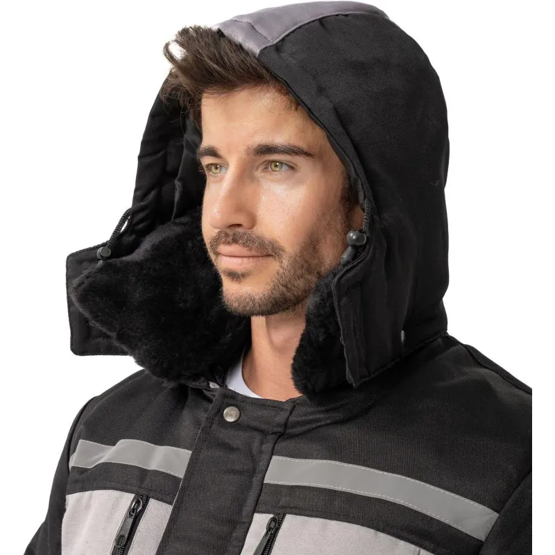 Костюм зимний муж з03-КПК сер/чер (р.56-58) 158-164 - фото 12