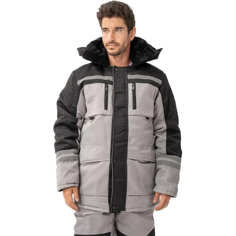 Костюм зимний муж з03-КПК сер/чер (р.48-50) 182-188 - фото 10