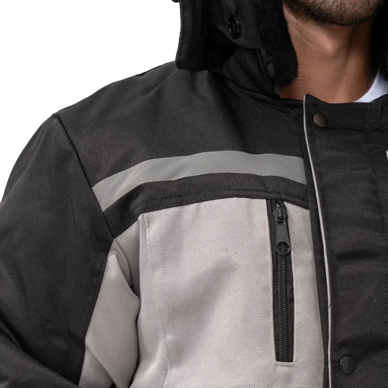 Костюм зимний муж з03-КПК сер/чер (р.48-50) 182-188 - фото 13