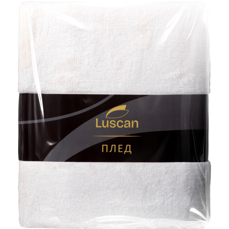 Плед микрофибра Luscan, бежевый 150x200 - фото 5