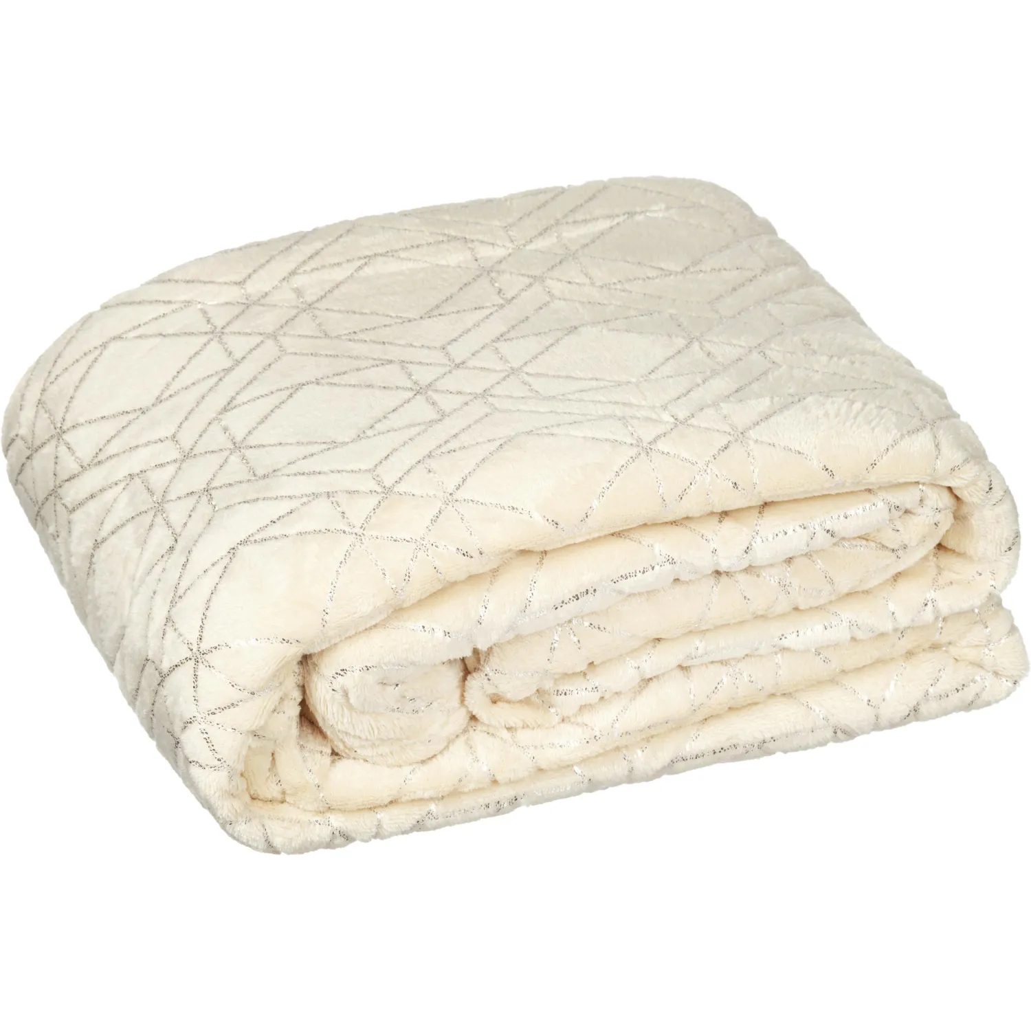 Плед микрофибра Luscan, фольга бежевый 200х220 - фото 1